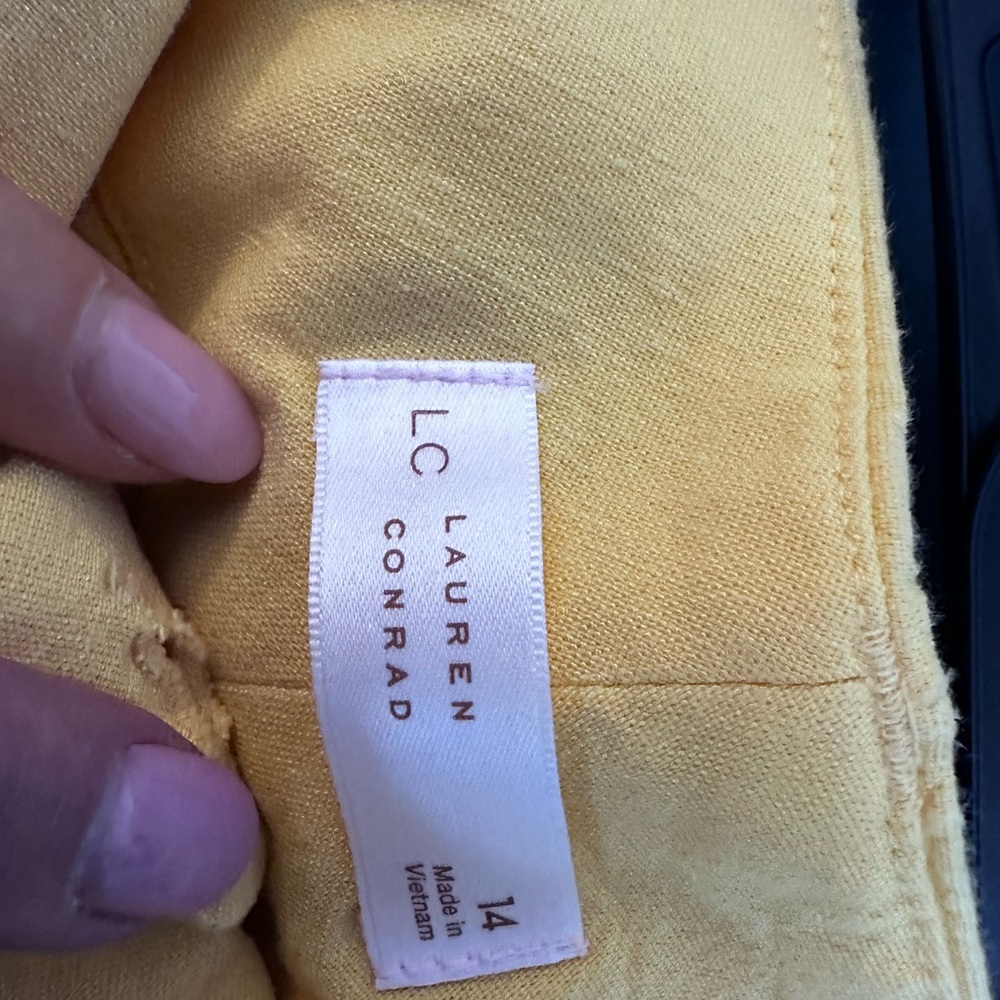 LC Lauren Conrad Wide Leg High-Rise Crop Pants - Picture 4 of 6